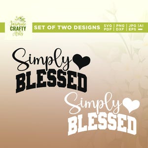 Einfach gesegnetes Design, Jesus Blatt, inspirierendes Design, Cricut, Sublimation, religiöses Zeichen, Motivationszeichen, gesegnetes Zeichen, christliches Blatt, Aufbügeln