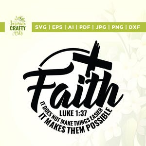 Glaube SVG, Cricut, Sublimation, es macht nicht svg, es macht sie möglich svg, Jesus svg, Christian svg, Bibel-Vers svg, Aufbügeln, Vinyl