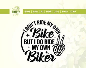 Funny Biker SVG, Motorcycle T-Shirt Design (Digital Download)