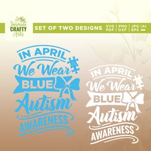 Em abril, usamos SVG azul, Autism Coquette Png, Cricut, Png, Svg, Autism Awareness Png, Autism Png, Autism Support Squad team, Autism Svg,