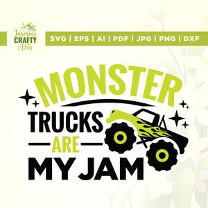 Monstertrucks sind mein Jam-Svg, Monster-Svg, My Jam-Svg, Cricut, Sublimation, Monstertruck-Jungen-Shirt-Design, Junge liebt Monstertrucks-Svg