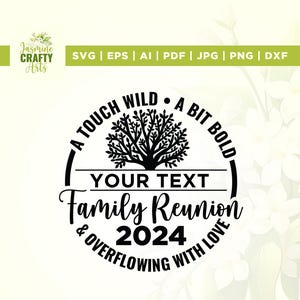 Familientreffen 2024 Cut-Datei, Cricut, Sublimation, Little Bit Loud svg, Whole Lotta Love svg, Little Bit of Crazy svg, Cut-Datei, sofortiger Download