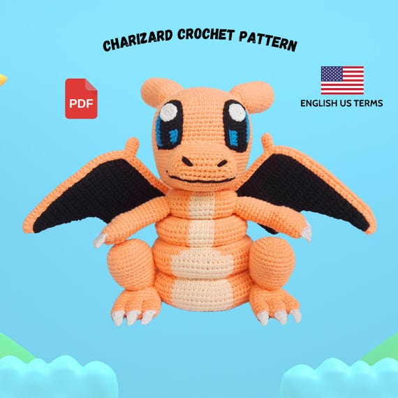 Charizard Crochet Pattern: Amigurumi Stacking Toy