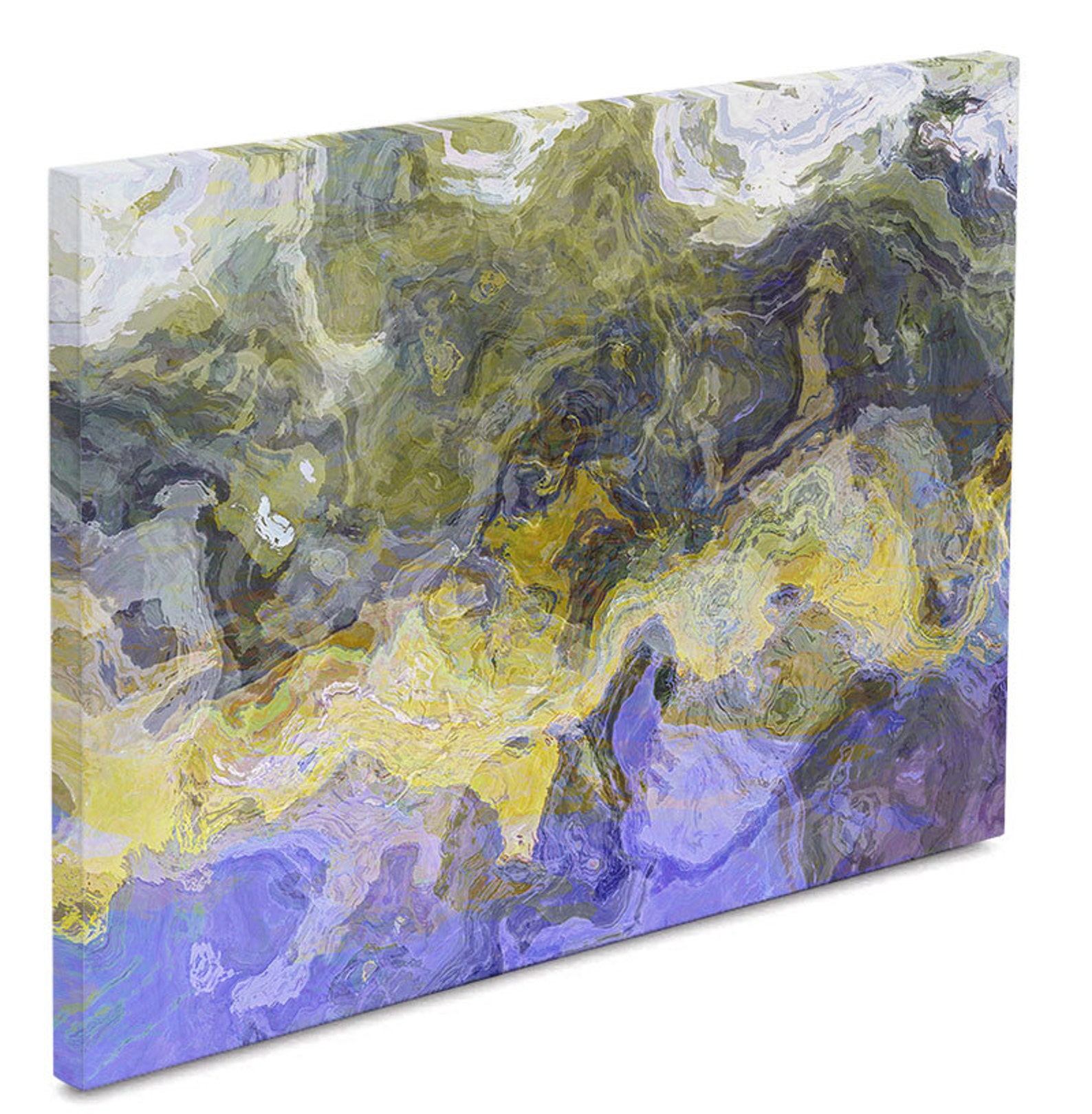 Large Triptych Abstract Art Canvas Print 30x72 to 40x90 Etsy