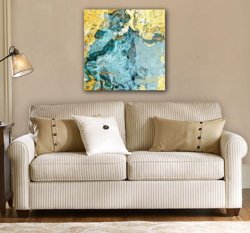 Contemporary Art Abstract Giclee Canvas Print With Gallery Etsy