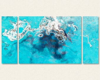 Large Triptych Art Stretched Canvas Print 30x60 to 40x78 - Etsy