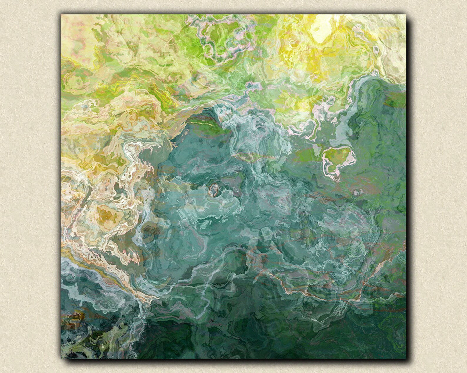 Contemporary Art Abstract Giclee Canvas Print With Gallery Etsy