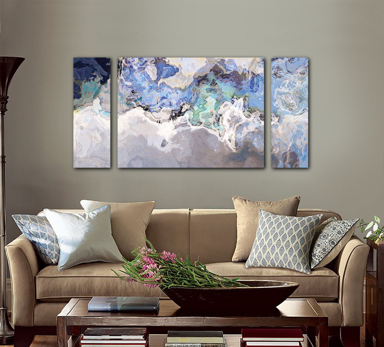 Oversize Modern Art Canvas Print From Abstract Art Painting Etsy