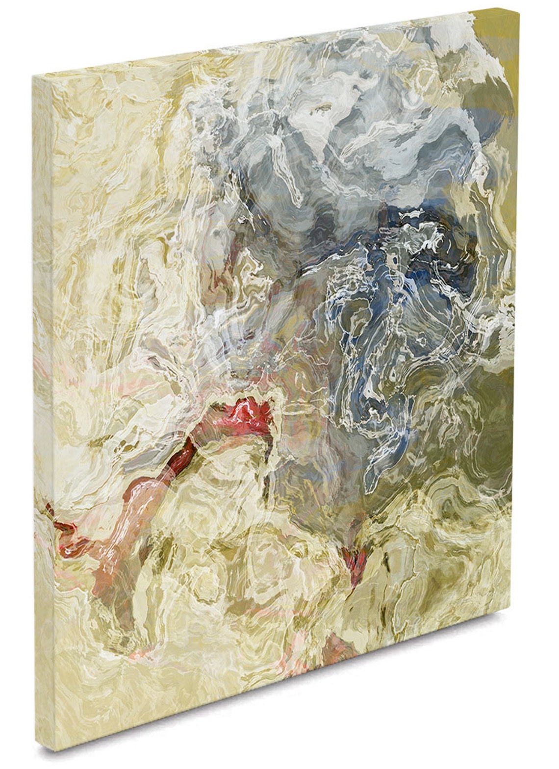 Abstract contemporary art stretched canvas print 30x30 to Etsy