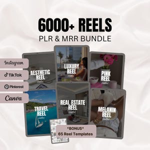 6000+ Aesthetic Faceless Video Reels Story MRR & PLR Resell Faceless Reels Faceless Marketing Reel Templates Instagram Vault IG Content Bank