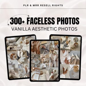 Plus de 300 photos de collage mural esthétique Vanilla Girl – beige neutre sans visage