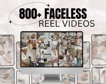 Aesthetic Faceless Reels: 800+ Instagram Video Templates (PLR & MRR)