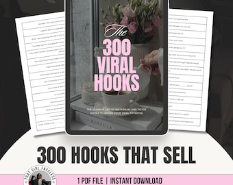 Guida a 300 Viral Hooks: Marketing su Instagram e TikTok (PDF)