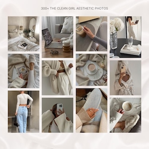The Clean Girl Aesthetic Beige Modern Aesthetic Vibes Stock Images Collection Instagram Faceless Digital Marketing Content DFY MRR/PLR Luxury Clean Girl Stock Photos Faceless Photos Images Instagram Stories Aesthetic Stock Picture IG Social Media