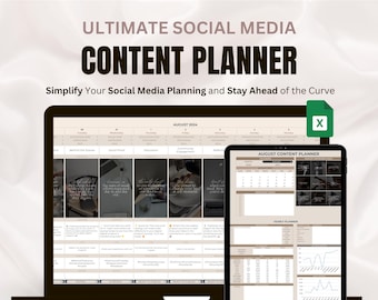 Social Media Content Calendar – Google Sheets Planner for Instagram, TikTok & YouTube