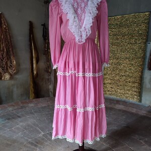 Vintage 1970s Gunne sax style Cottagecore dress. Size M image 4