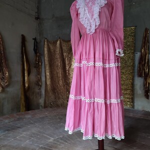 Vintage 1970s Gunne sax style Cottagecore dress. Size M image 10