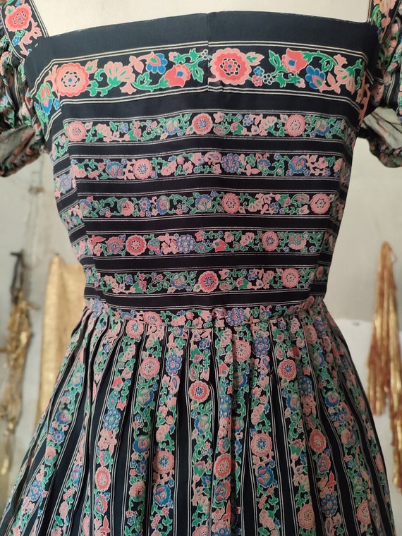 1930s chiffon dress top