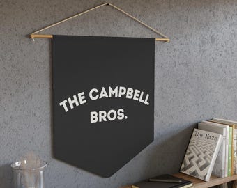 Banderín personalizado para hermano, decoración de pared con apellido personalizado, pancarta minimalista para habitación de niño