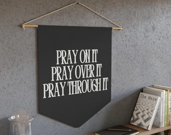 Pancarta de pared "Ora en ello", decoración para la sala de oración cristiana