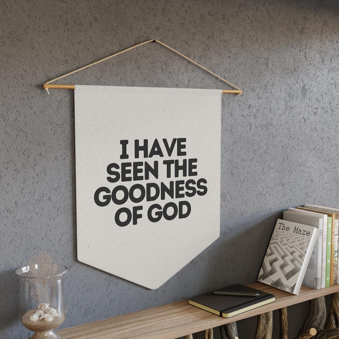 Goodness of God Banner: Christian Scripture Wall Art, Faith Home Decor ...