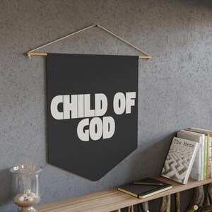 Child of God Banner: Christian Nursery Decor, Scripture Wall Art