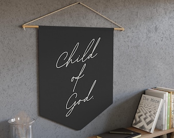 Canvasbanner Child of God: minimalistisch christelijk kinderdagverblijf