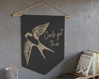 Christian Canvas Banner: God&#39;s Got This, Inspirational Home Decor