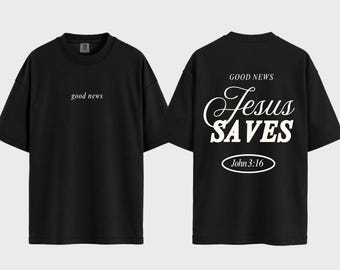 Jesus Saves Comfort Colors T-Shirt: Vintage Christian Gospel Tee