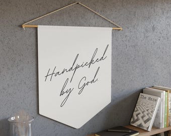 Guirnalda de pared "Elegida por Dios", decoración cristiana para habitación infantil.