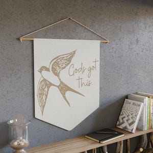 Gods Got This, Christian Canvas Banner, Inspirational Bible Verse Decor, Faith Based Home Decor, Housewarming Gift, Encouragement Gift