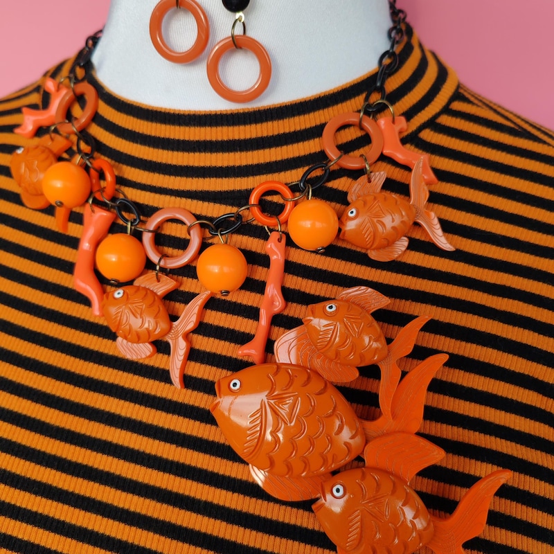Orange Fish Bakelite Fish - Etsy