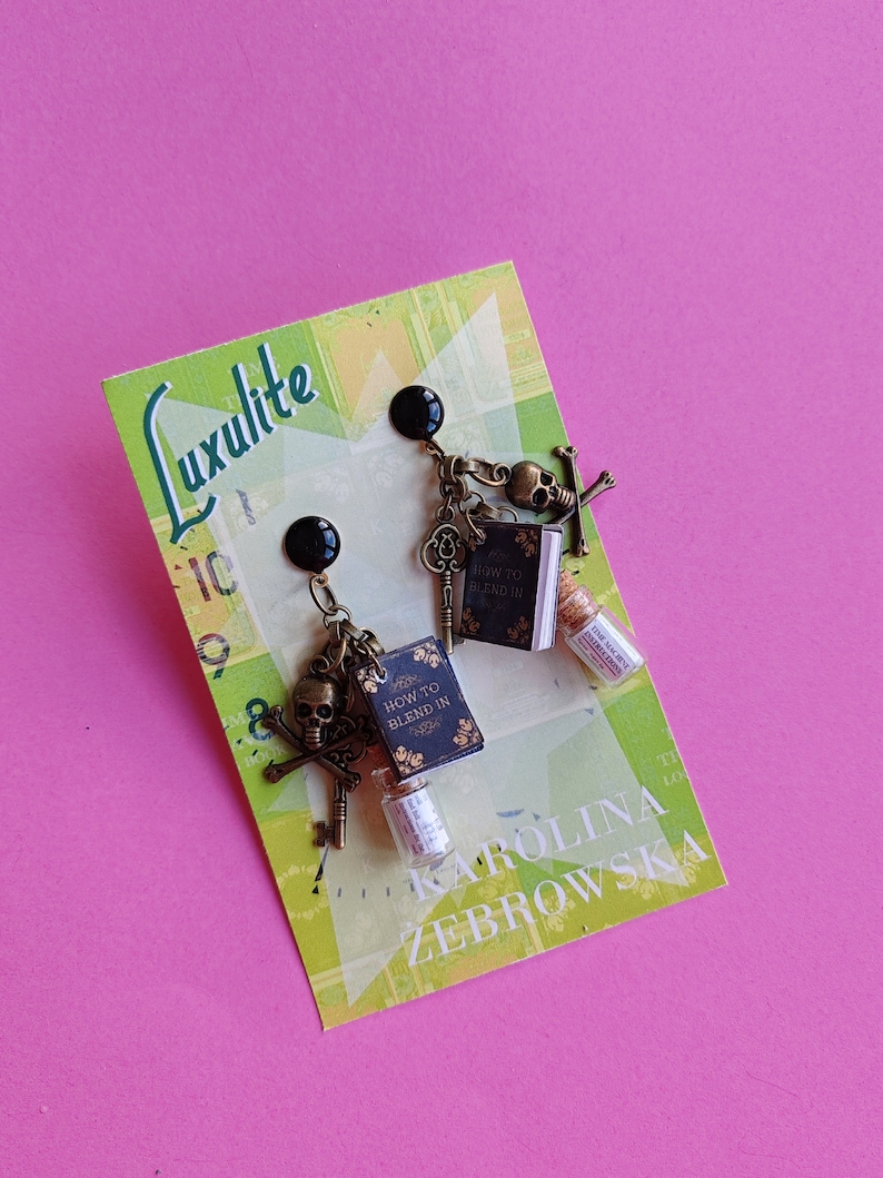 Luxulite x Karolina Zebrowska Time Travellers Collection Charm Earrings image 4