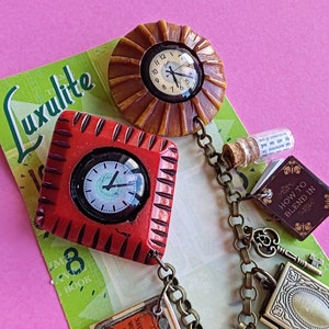 Luxulite x Karolina Zebrowska Time Travellers Collection Double Brooch image 2