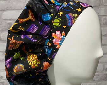 Halloween Witches Brew Scrub Cap: Bouffant Hat for Nurse, Vet, Chemo