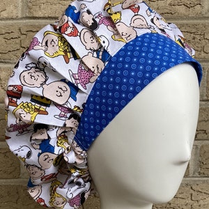Bouffant Scrub Cap with Sunday Comics Characters - Kids Gang 0073