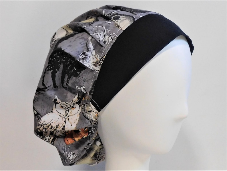 BOUFFANT STYLE SURGICAL Scrub Hat HALLOWEEN