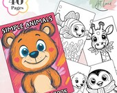 40 Printable Coloring Pages For Kids, Toddlers, Coloring Book, Printables For Preschool And Homeschool, Kids' Activities