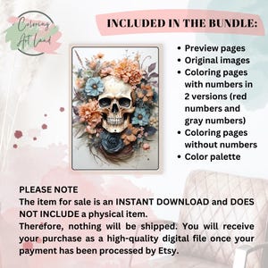 15 Halloween Images Paint By Numbers, Halloween Coloring Pages, Color By Numbers, Adults Coloring Pages, Home Wall Decor image 2