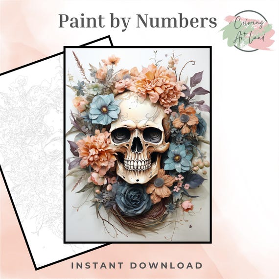 Halloween Paint By Numbers, Halloween Coloring Pages, Color By Numbers, Adults Coloring Pages, Home Wall Decor