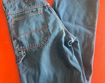 60s Big Mac Carpenter Denim 34 X 29 Vintage Workwear Jeans