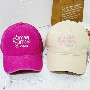 Kamala Harris Embroidered Hat | Harris Walz 2024 Campaign Caps | Kamala Hat | Harris Walz Rally Hat | Madam President Hat