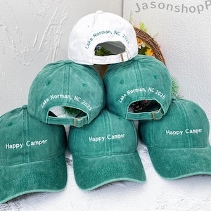 Bestickter Camp Bachelorette Hut | Personalisierte Junggesellinnenparty Hüte | Brautparty Geschenke | Brautparty Geschenk | Brautjungfer Geschenke