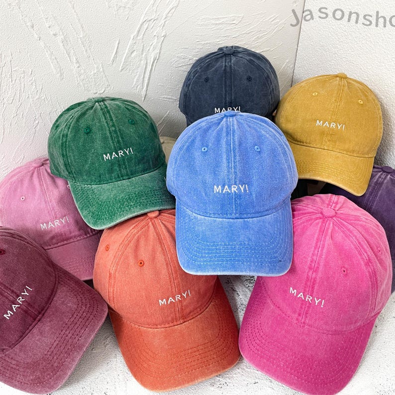Personalized Embroidered Bride Squad Baseball Cap | Custom Bachelorette Party Hat | Bridal Shower Gift