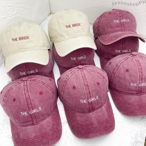 Personalized Embroidered Bride Squad Baseball Cap | Custom EVJF Hat | Bachelorette & EVJF Gift | Bridal Shower Cadeau Mariée