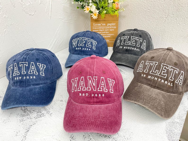 Personalized Embroidered Auntie Hat | Custom Unisex Baseball Cap | Perfect Gift for New Aunts | Birthday / Mothers Day Gift