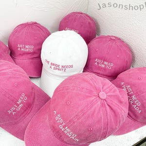 Personalized Embroidered Bride Squad Baseball Cap | Custom Bachelorette Party Hat | Bridal Shower Gift