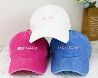 Embroidered Bride Tribe Hat | Personalized Bachelorette Party Hat | Bridal Party Gift | Unisex Baseball Cap | Maid of Honor Gift