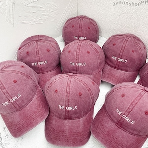 Personalized Embroidered Bride Squad Baseball Cap | Custom Bachelorette Party Hat | Bridal Shower Gift