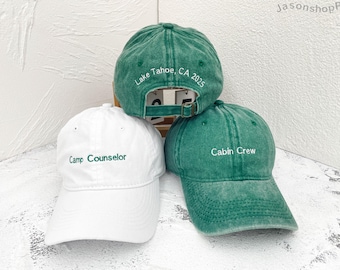 Embroidered Camp Bachelorette Hat | Personalized Bachelorette Party Hats | Bridal Party Gifts | Bridal Shower Gift | Bridesmaid Gifts